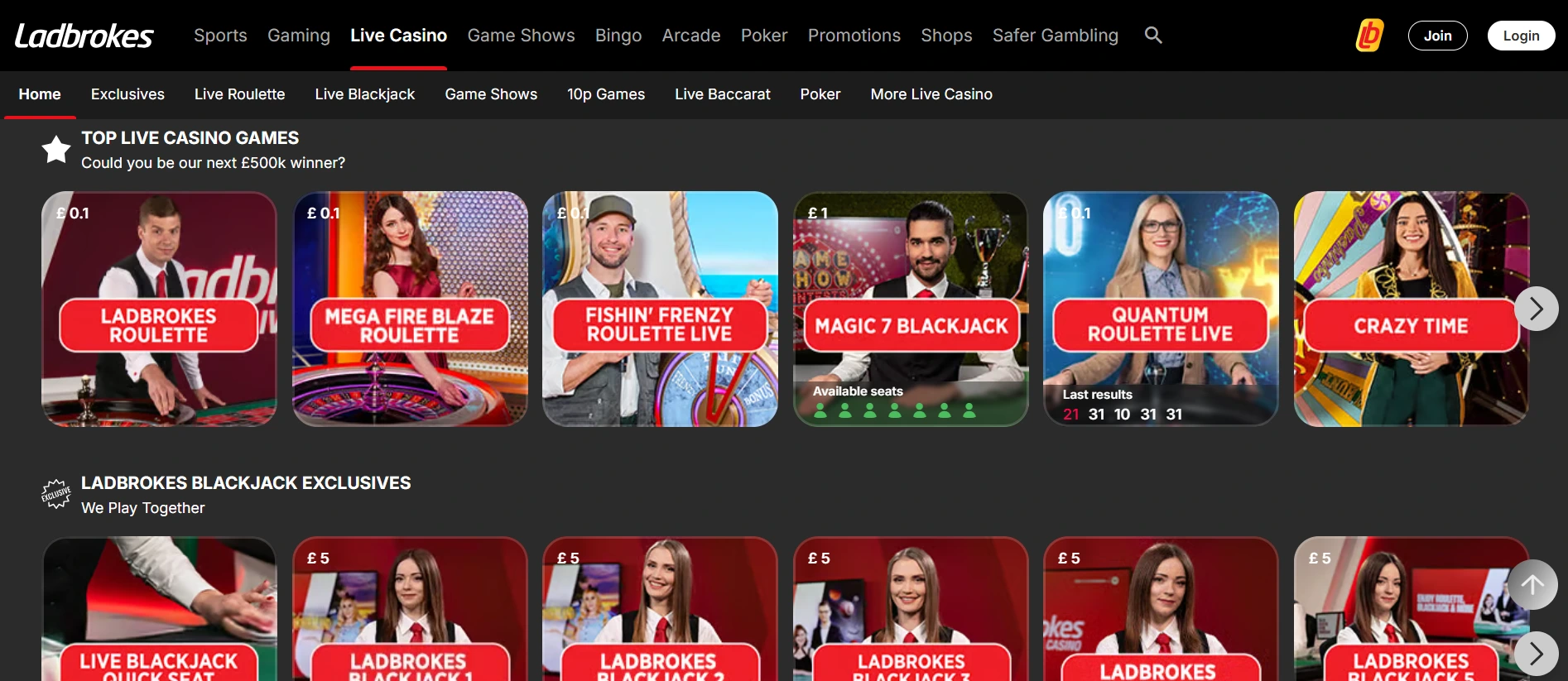 Ladbrokes nettikasino